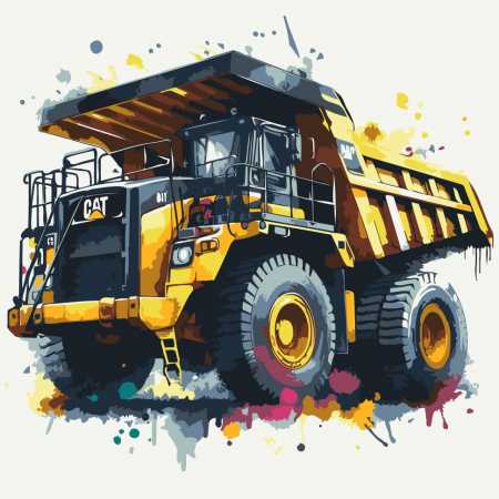 Картина по номерам "Яркий самосвал" 12512-AC 40х40 см
