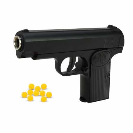 Детский игровой Пистолет C27A металл/пластик, стреляет пульками 6 мм