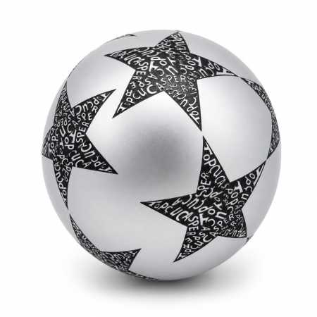 Детский резиновый мяч Звезда RB20302(Silver) 60 грамм, диаметр 18 см 