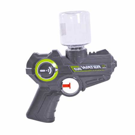 Детский игровой Водный пистолет 8013A(Grey) пластик, 15 см, с бутылкой