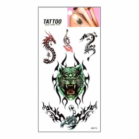 Временная татуировка "Лев - Скорпион Tattoo" 1020-HM174