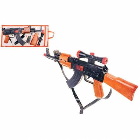 Игрушечный автомат трещотка с игрушечной гранатой 810GG