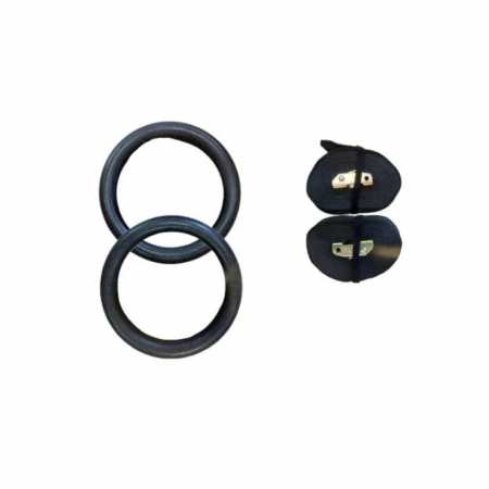 Кольца гимнастические со стропами ABS Gymnastic Jaguar Fitness 131619FS, пластиковые
