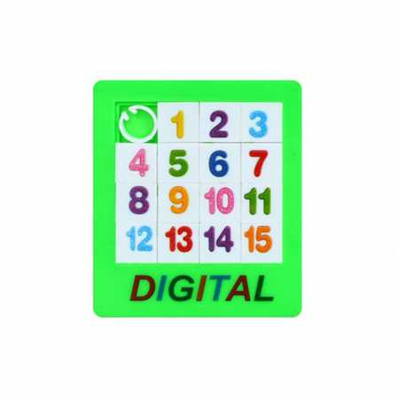 Логическая игра "Пятнашки" 1376-B(Green) от 1 до 15 зеленый