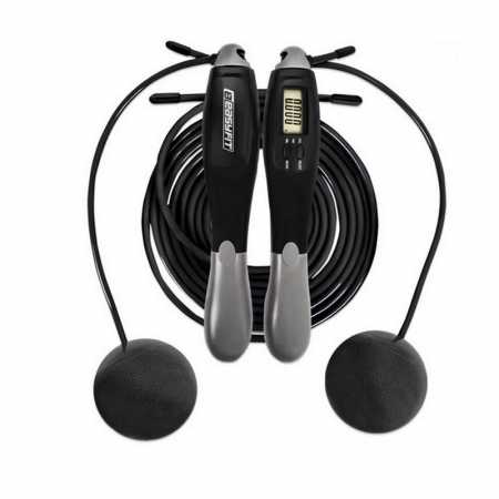 Скакалка скоростная с счетчиком TwinRope EF-1909-GY 2,8 метра