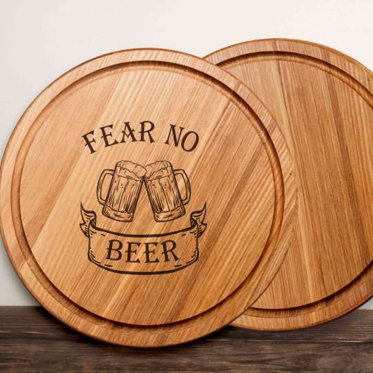 Доска для нарезки "Fear no beer", 30 см, англійська