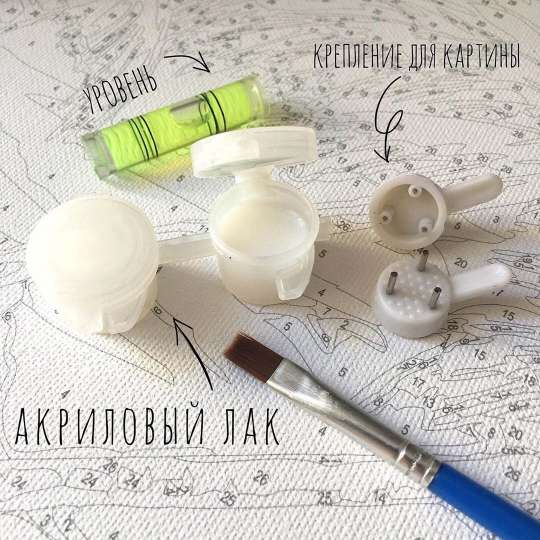 Захисний лак, кріплення, рівень