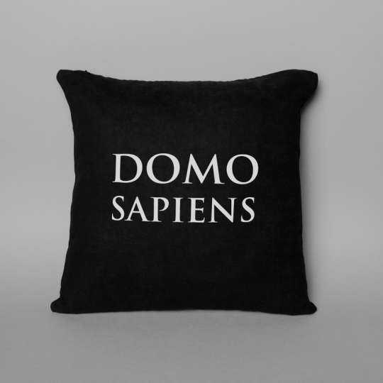 Подушка "Domosapiens", Чорний, Black, англійська
