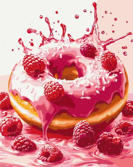 Малиновий донат