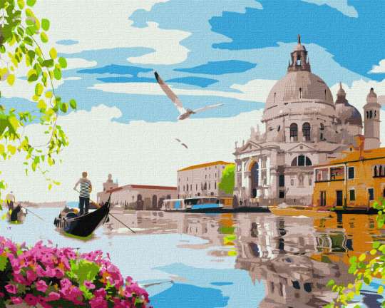 Картина за номерами "Яскрава Венеція" Ідейка KHO3620 40х50 см