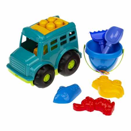 Песочный набор Автобус "Бусик" №3 Colorplast 0107 Зеленый