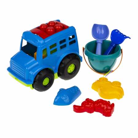 Песочный набор Автобус "Бусик" №3 Colorplast 0107 Синий