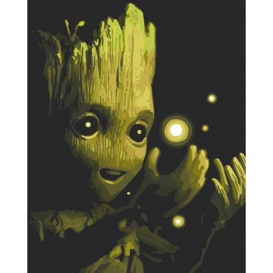 Картина по номерам "Малыш Грут в восторге" Art Craft 16002-AC 40х50 см