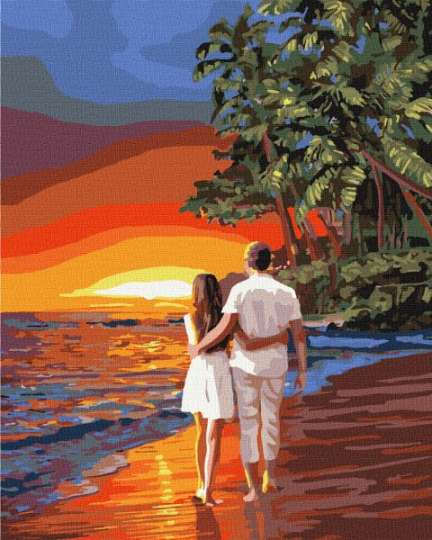 Картина по номерам - Романтика на побережье Идейка 40х50 см (KHO4741)