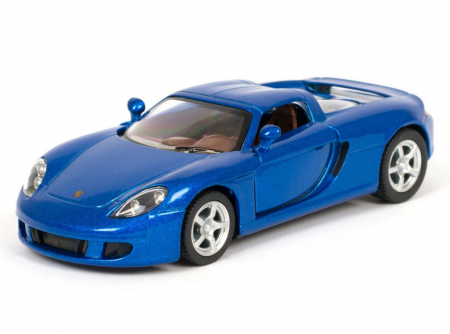 Детская модель машинки Porsche Carrera GT Kinsmart KT5081W инерционная, 1:36 Blue