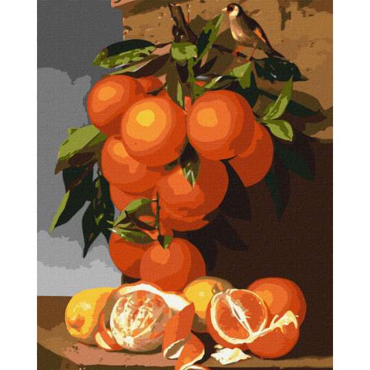Картини за номерами "Апельсини та лимони" Ідейка KHO5651 40х50см