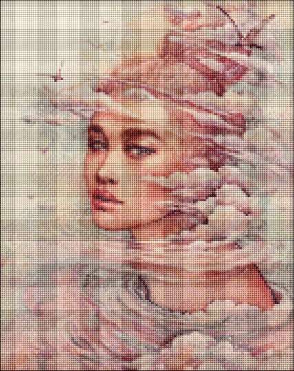 Алмазна мозаїка "Мрійливі думки" Ідейка AMO7266 40х50 см