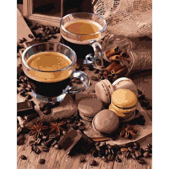 Картина за номерами "Аромат кави" Ідейка KHO5642 40х50см