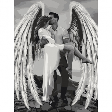 Картина по номерам "Её собственный ангел" Bambi 10376-NN 30х40 см