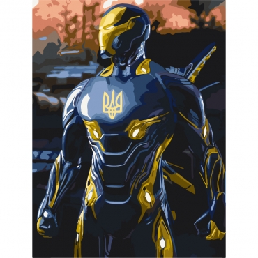 Картина по номерам "Железный патриот" Bambi 10382-NN 30х40 см