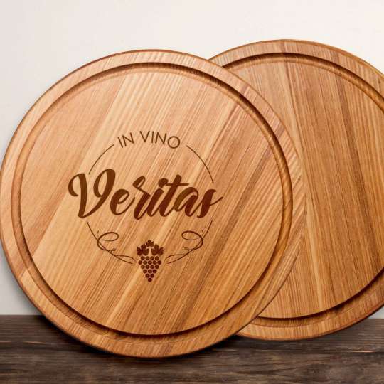 Доска для нарезки "In vino veritas", 25 см, англійська