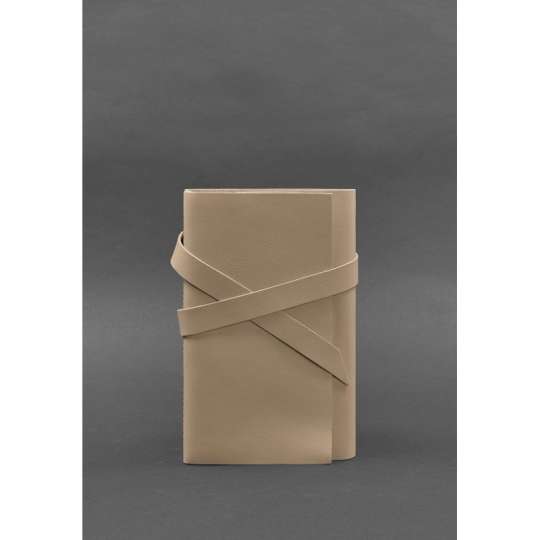Женский кожаный блокнот Софт-бук 1.0 Светло-бежевый