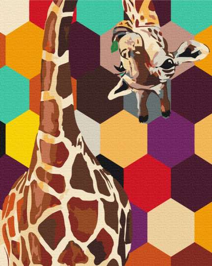 Жираф в мозаїці
