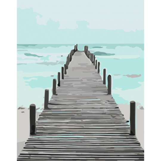 Картина по номерам "Морской пирс" 11010-AC 40х50 см Art Craft