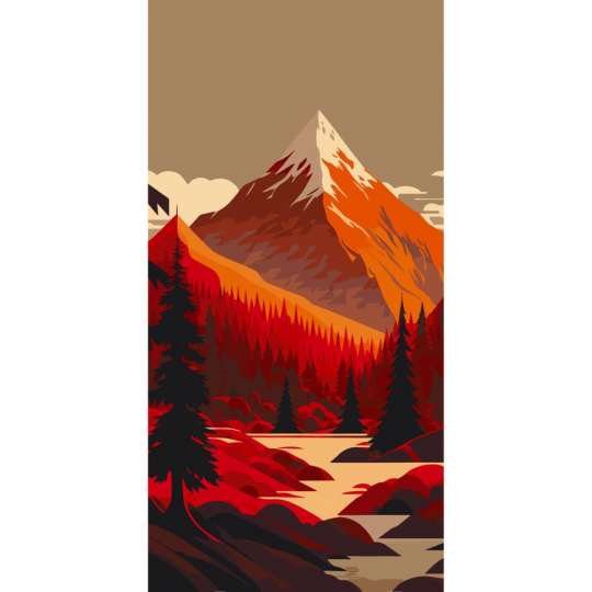 Картина по номерам "Перед сумерками" 11024-AC 40х80 см