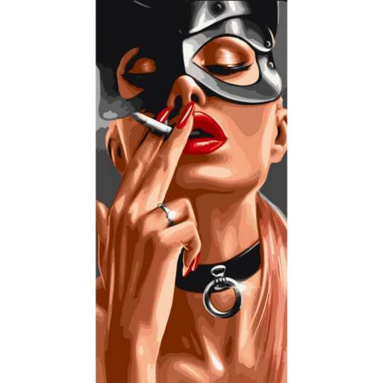 Картина по номерам "Игривая киса" 10070-AC 40x80 см