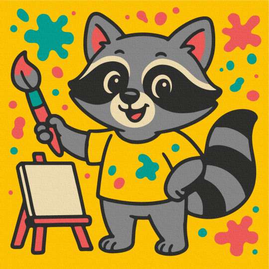 Єнот-художник