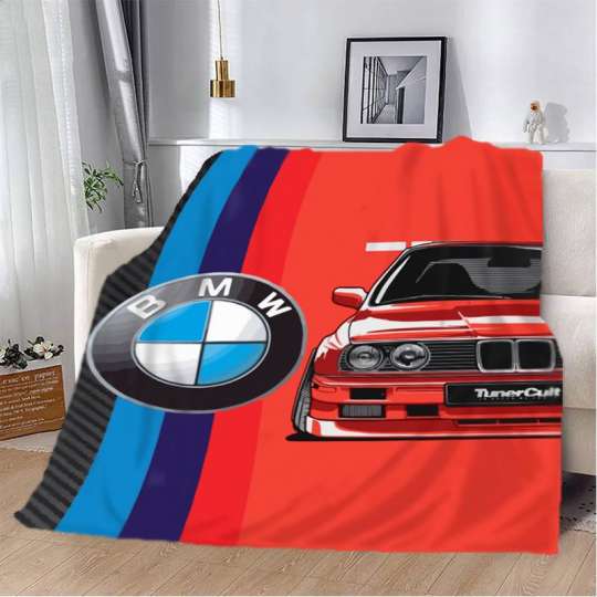 Плед 3D BMW Машина мечты 2600_C 12437 80х100 см