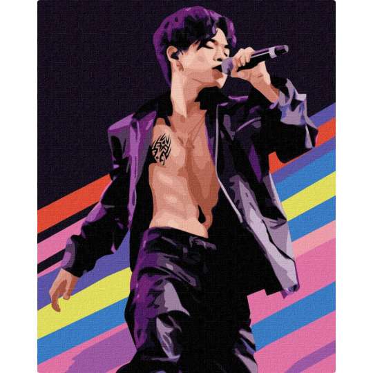 Картина по номерам "Мелодия голоса" KHO8376 40х50 см