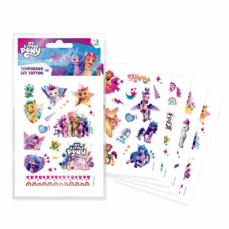 Набор детских временных татуировок "My Little Pony" 200437, 4 листа