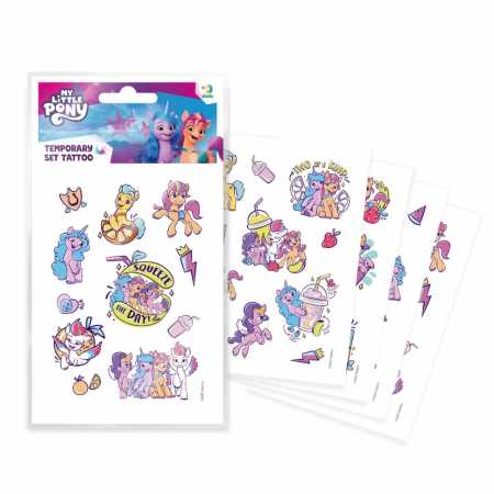 Набор детских временных татуировок "My Little Pony" 200438, 4 листа