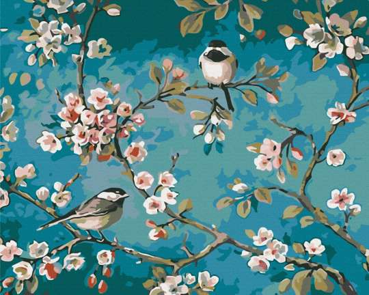 Синички на гілках