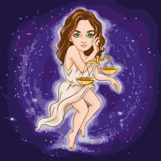 Картина по номерам "Знаки зодиака. Весы" ©VIKTORIA.GRO.ART 10107-AC 40х40 см