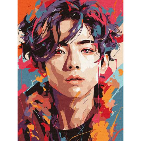 Картина по номерам "Игра цветов" KHO8395 30x40 см