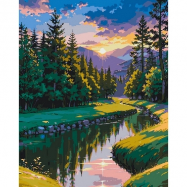 Картина по номерам "На рассвете" 11038-AC 40x50 см 