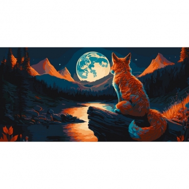 Картина по номерам "Ночной покой" 11525-AC 40х80 см