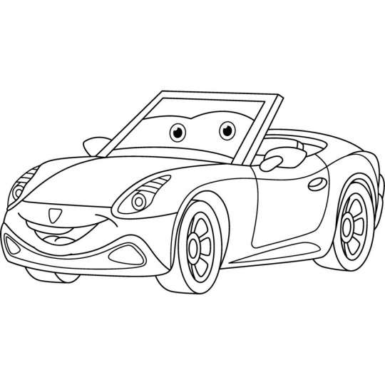 Роспись по холсту "Кабриолетик" 15121-AC 25х30 см