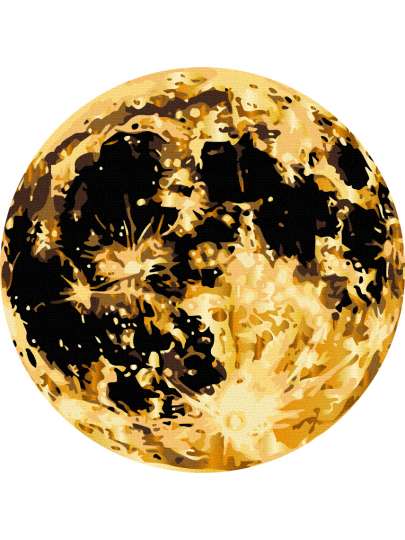 Золотий повний місяць (Розмір M)