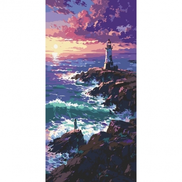 Картина по номерам "Волнующее море" 11573-AC 40х80 см