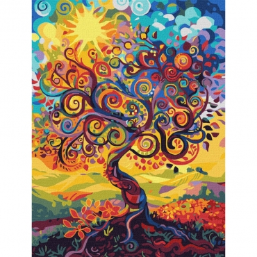 Картина по номерам "Древо бытия" KHO5140, 30х40 см