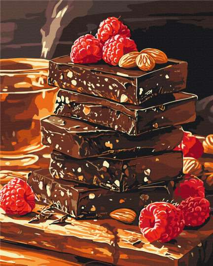 Шоколад з горішками та фруктами