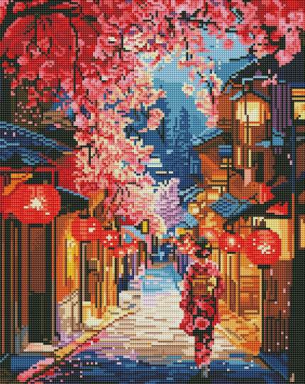 Вулиця в сакурі