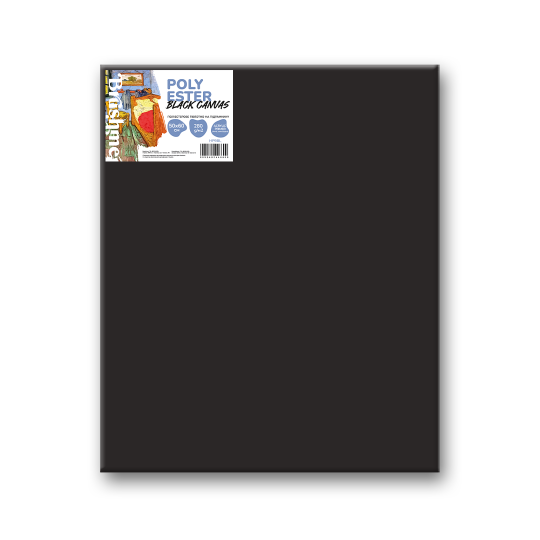 Полотно поліестер чорне 50х60