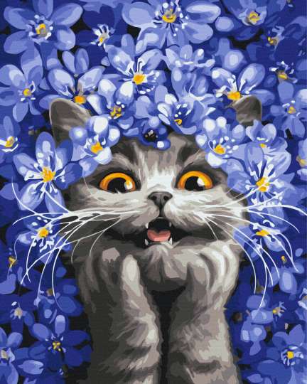 Киця в пролісках © Маріанна Пащук