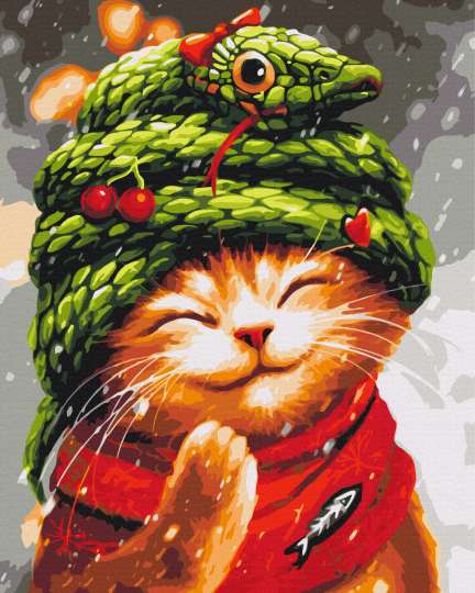 Новий рік зі змійкою © Маріанна Пащук