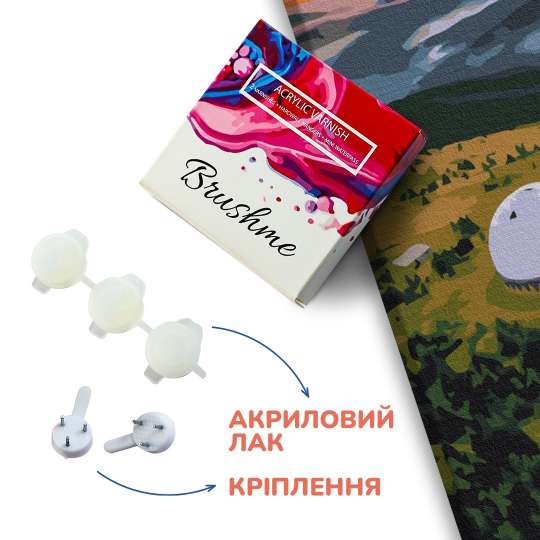 Захисний лак, кріплення на стіну